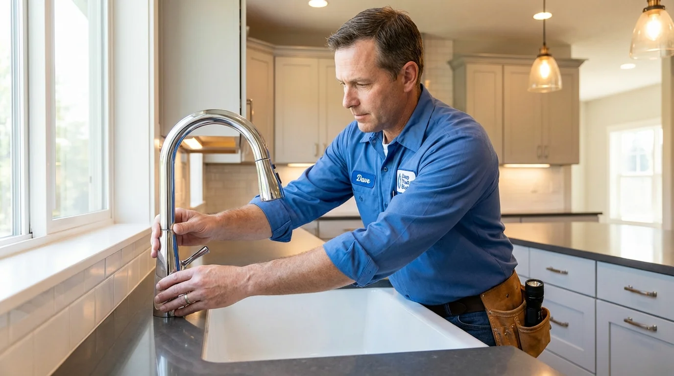 Kitchen faucet installation by Johns Plumbing LLC in West Plains